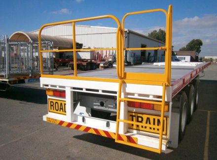 Gates for Trucks and Trailers - Access Ladder Folded Down